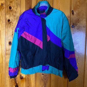 VINTAGE Andy Johns Color Block Windbreaker